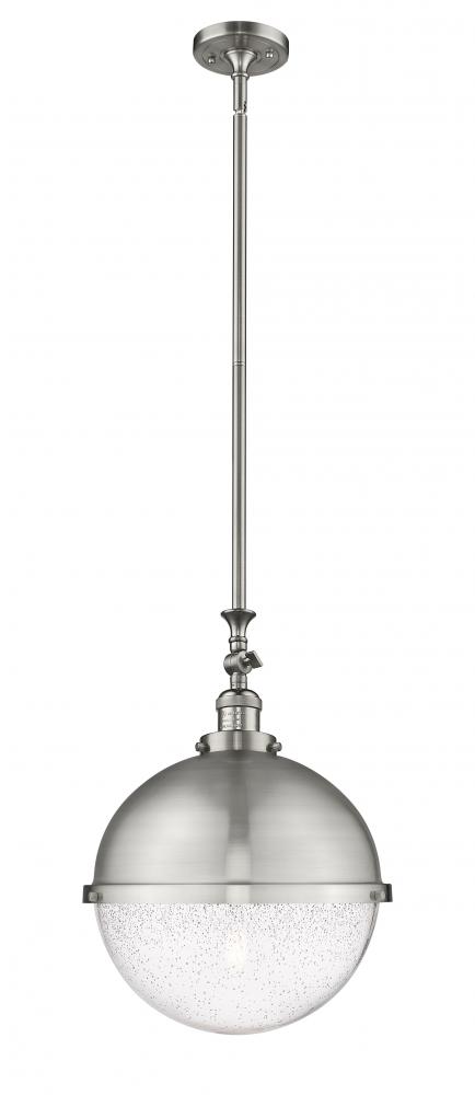 Hampden - 1 Light - 13 inch - Brushed Satin Nickel - Stem Hung - Pendant