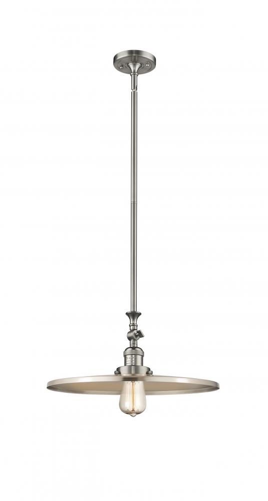 Appalachian - 1 Light - 16 inch - Brushed Satin Nickel - Stem Hung - Mini Pendant