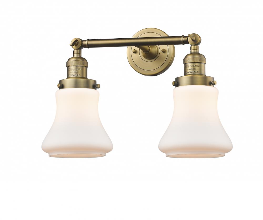 Bellmont - 2 Light - 17 inch - Brushed Brass - Bath Vanity Light