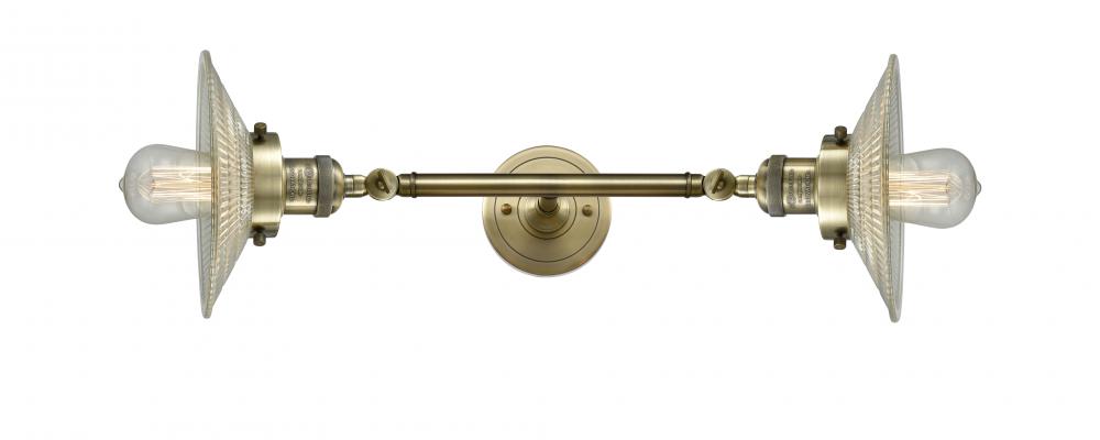 Halophane - 2 Light - 9 inch - Antique Brass - Bath Vanity Light