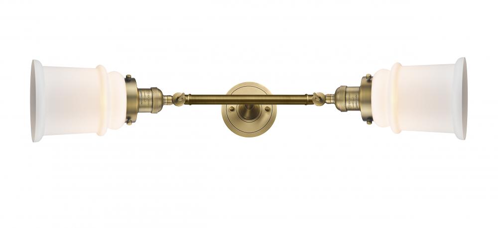 Canton - 2 Light - 6 inch - Brushed Brass - Bath Vanity Light