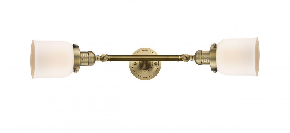 Bell - 2 Light - 5 inch - Brushed Brass - Bath Vanity Light