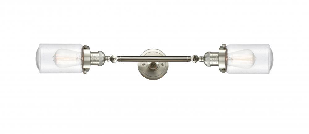 Dover - 2 Light - 5 inch - Brushed Satin Nickel - Bath Vanity Light