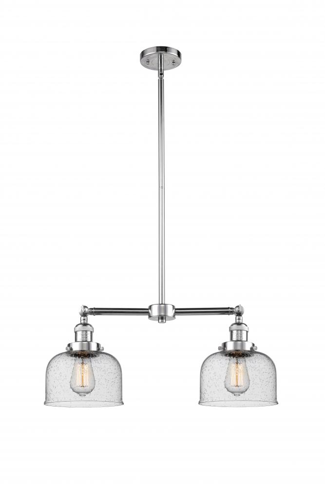 Bell - 2 Light - 21 inch - Polished Chrome - Stem Hung - Island Light