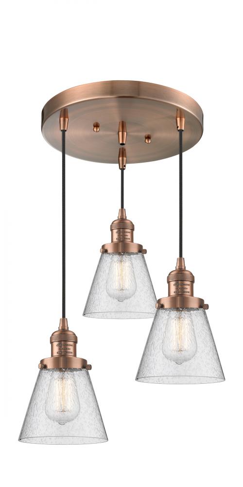 Small Cone 3 Light Multi-Pendant