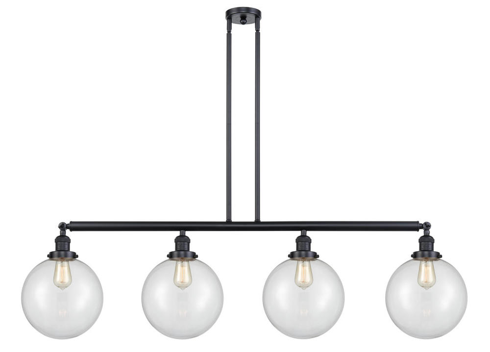 Beacon - 4 Light - 54 inch - Matte Black - Stem Hung - Island Light