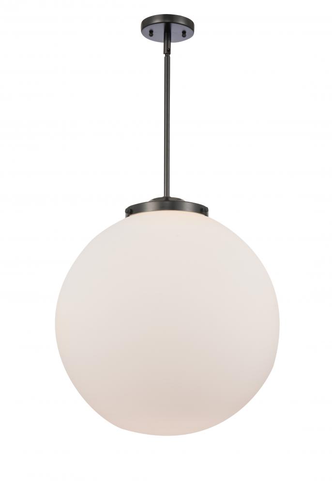 Beacon - 1 Light - 18 inch - Matte Black - Cord hung - Pendant