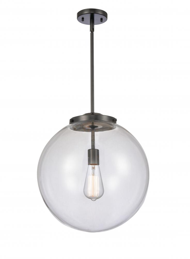 Beacon - 1 Light - 16 inch - Matte Black - Cord hung - Pendant