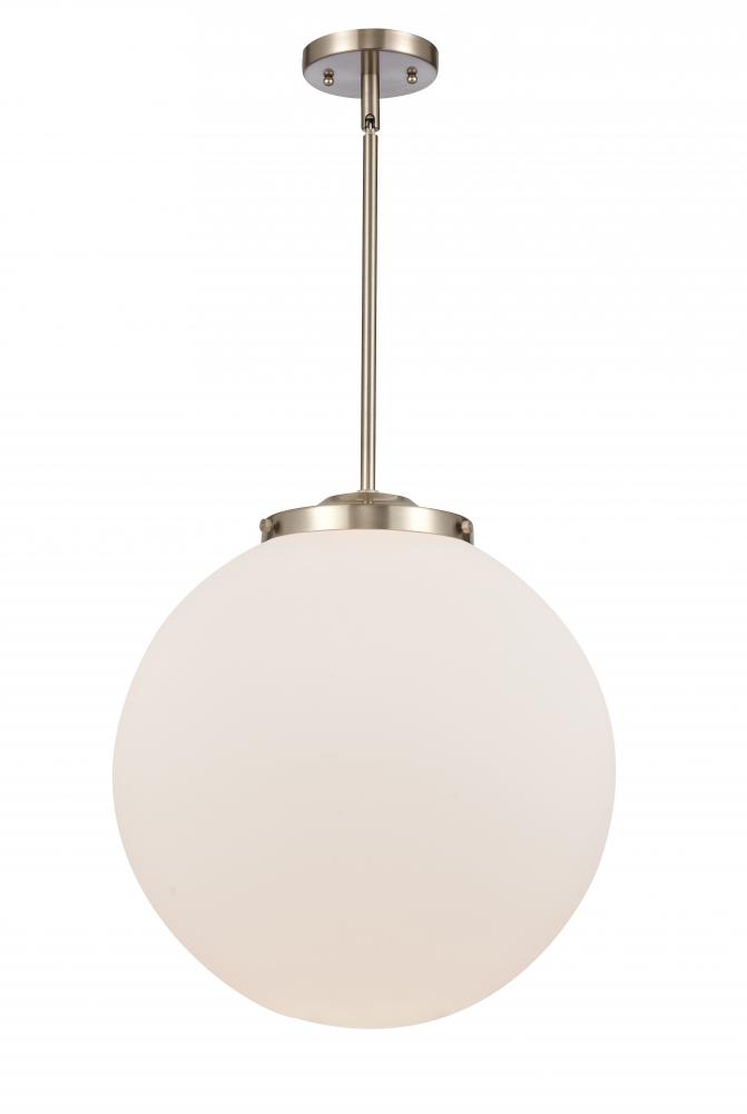 Beacon - 1 Light - 16 inch - Brushed Satin Nickel - Cord hung - Pendant