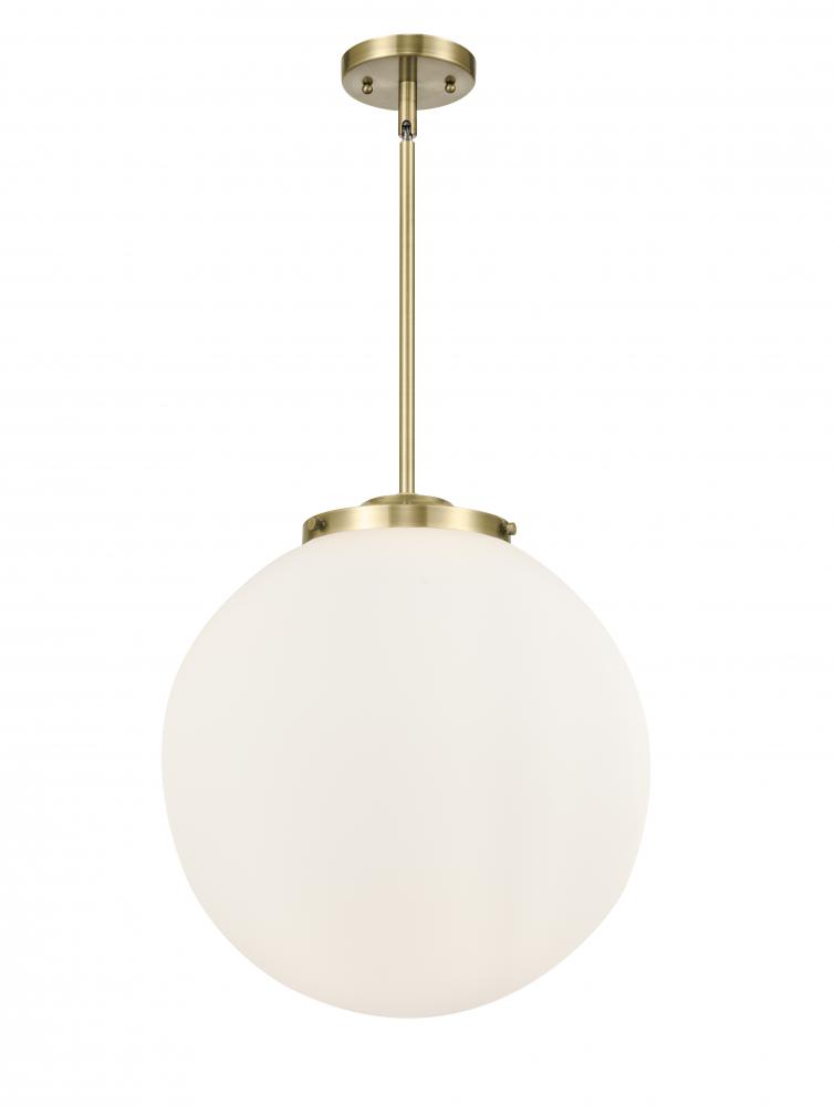 Beacon - 3 Light - 16 inch - Antique Brass - Cord hung - Pendant