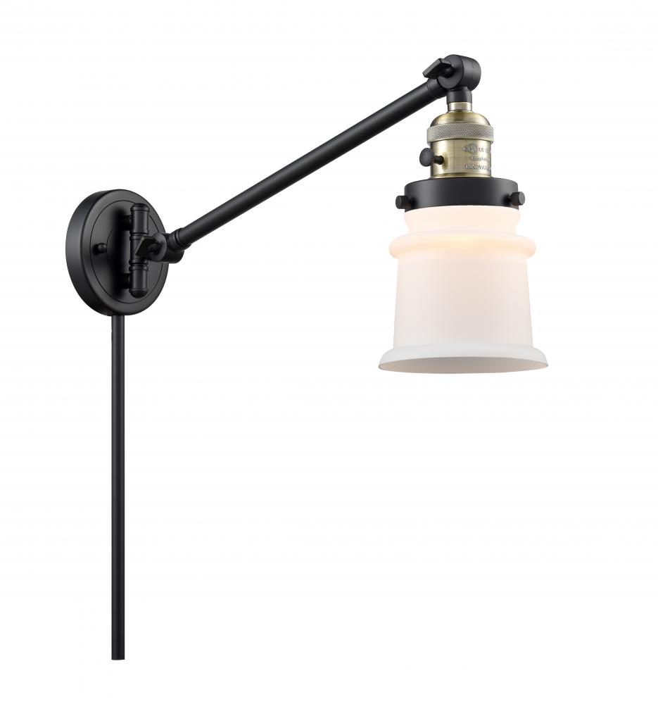 Canton - 1 Light - 8 inch - Black Antique Brass - Swing Arm