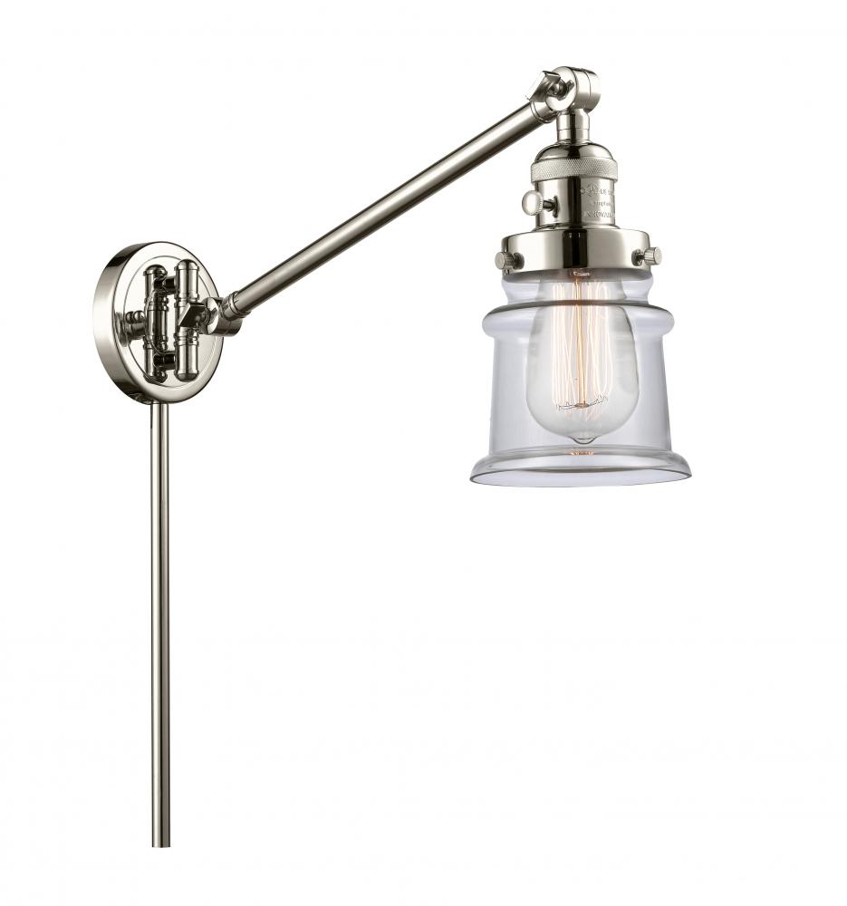 Canton - 1 Light - 8 inch - Polished Nickel - Swing Arm