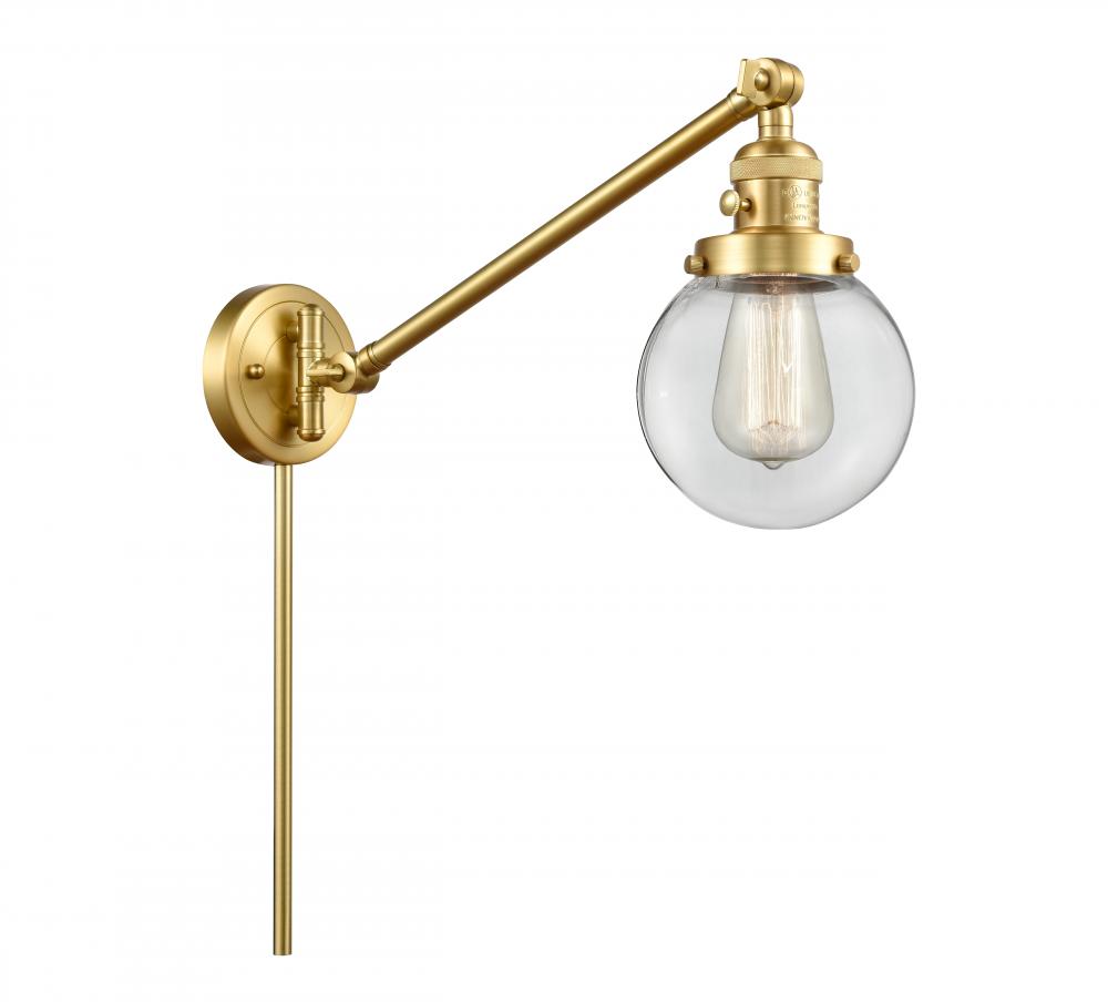 Beacon - 1 Light - 6 inch - Satin Gold - Swing Arm