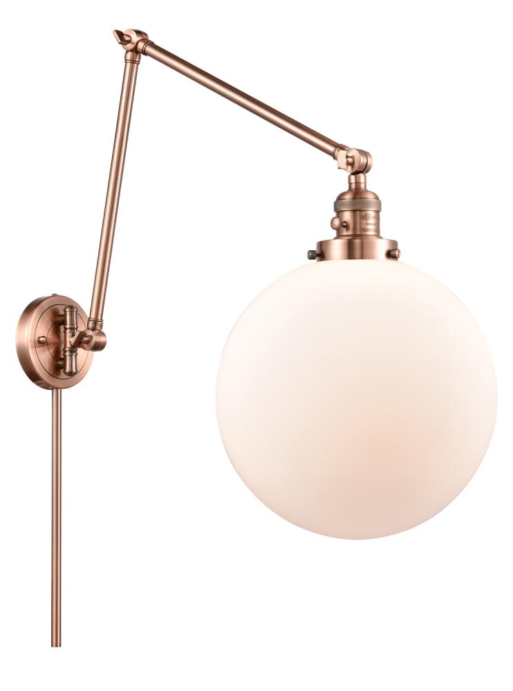 Beacon - 1 Light - 12 inch - Antique Copper - Swing Arm