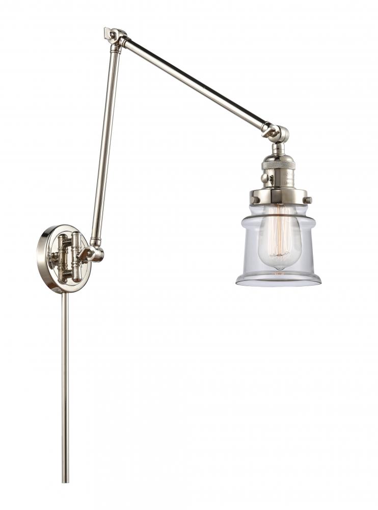 Canton - 1 Light - 8 inch - Polished Nickel - Swing Arm