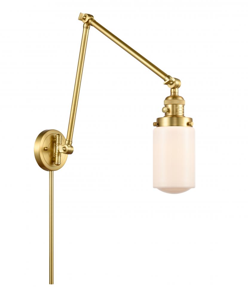 Dover - 1 Light - 5 inch - Satin Gold - Swing Arm