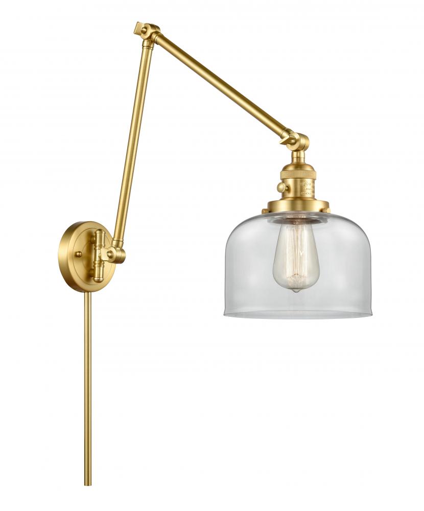 Bell - 1 Light - 8 inch - Satin Gold - Swing Arm