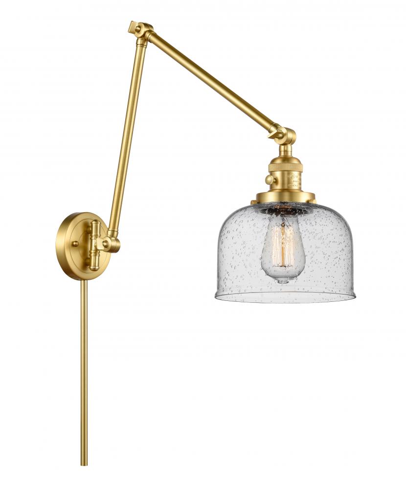 Bell - 1 Light - 8 inch - Satin Gold - Swing Arm