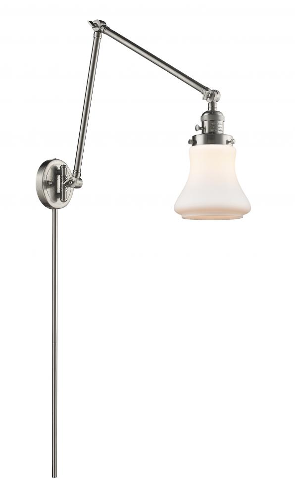 Bellmont - 1 Light - 8 inch - Brushed Satin Nickel - Swing Arm