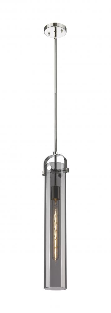 Pilaster - 1 Light - 4 inch Glass - Polished Nickel - Pendant