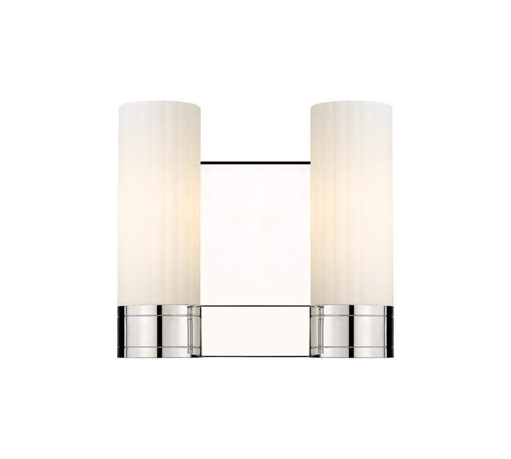 Empire - 2 Light - 11 inch - Polished Nickel - Bath Vanity Light