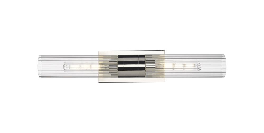 Empire - 2 Light - 5 inch - Polished Nickel - Bath Vanity Light