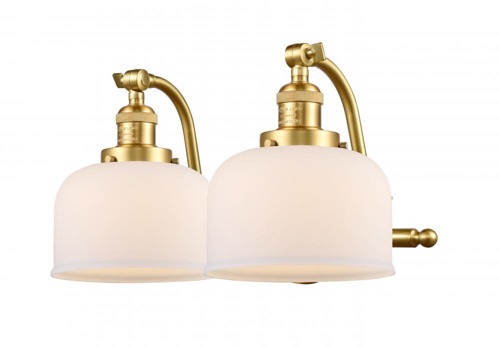 Bell - 2 Light - 18 inch - Satin Gold - Bath Vanity Light