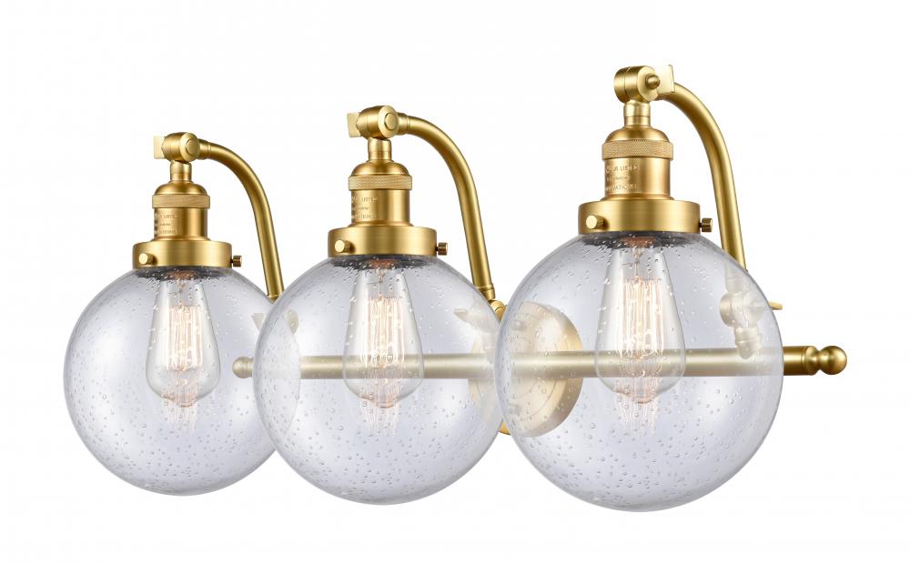 Beacon - 3 Light - 28 inch - Satin Gold - Bath Vanity Light