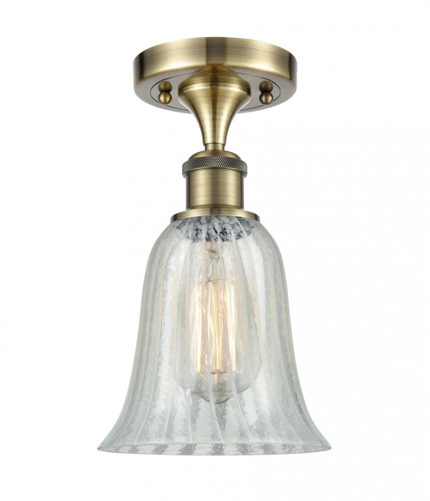 Hanover - 1 Light - 6 inch - Antique Brass - Semi-Flush Mount