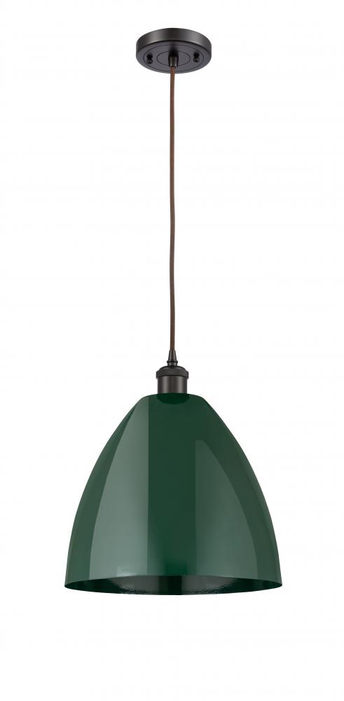 Plymouth - 1 Light - 12 inch - Oil Rubbed Bronze - Cord hung - Mini Pendant