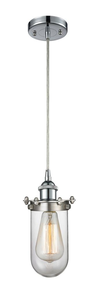 Kingsbury - 1 Light - 4 inch - Polished Chrome - Cord hung - Mini Pendant