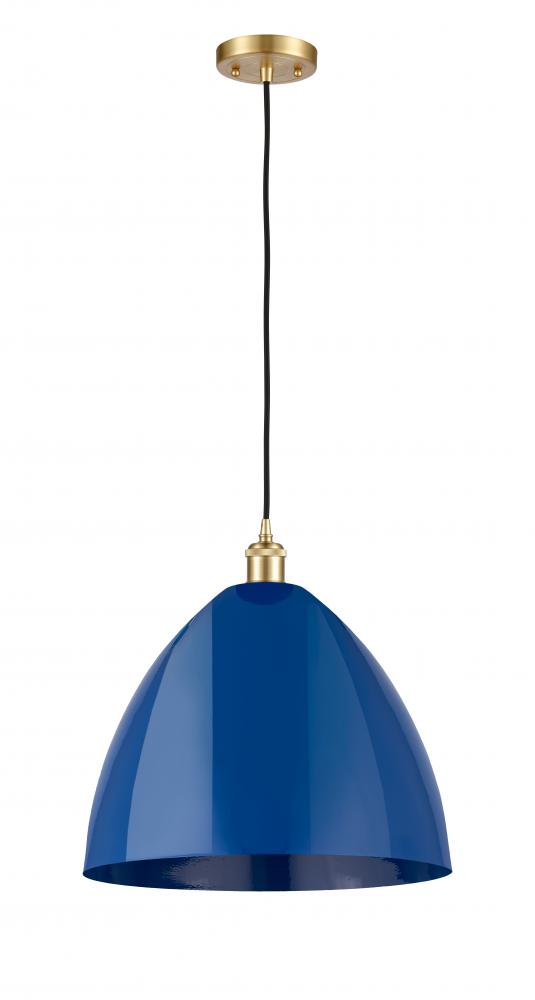 Plymouth - 1 Light - 16 inch - Satin Gold - Cord hung - Mini Pendant