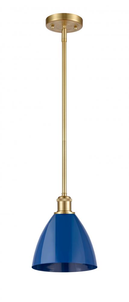 Plymouth - 1 Light - 8 inch - Satin Gold - Pendant