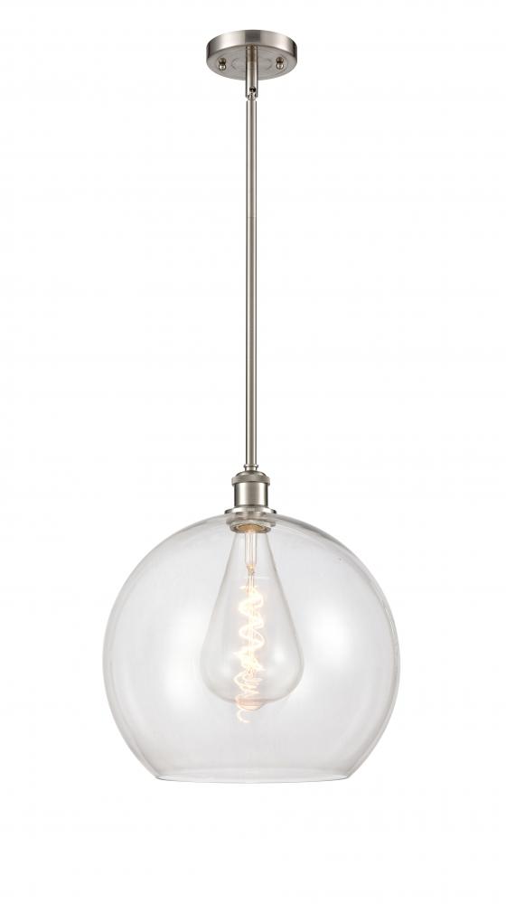 Athens - 1 Light - 14 inch - Brushed Satin Nickel - Pendant