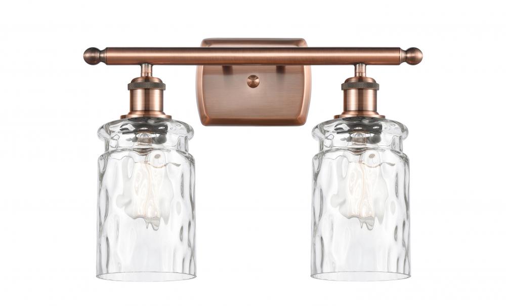 Candor - 2 Light - 15 inch - Antique Copper - Bath Vanity Light