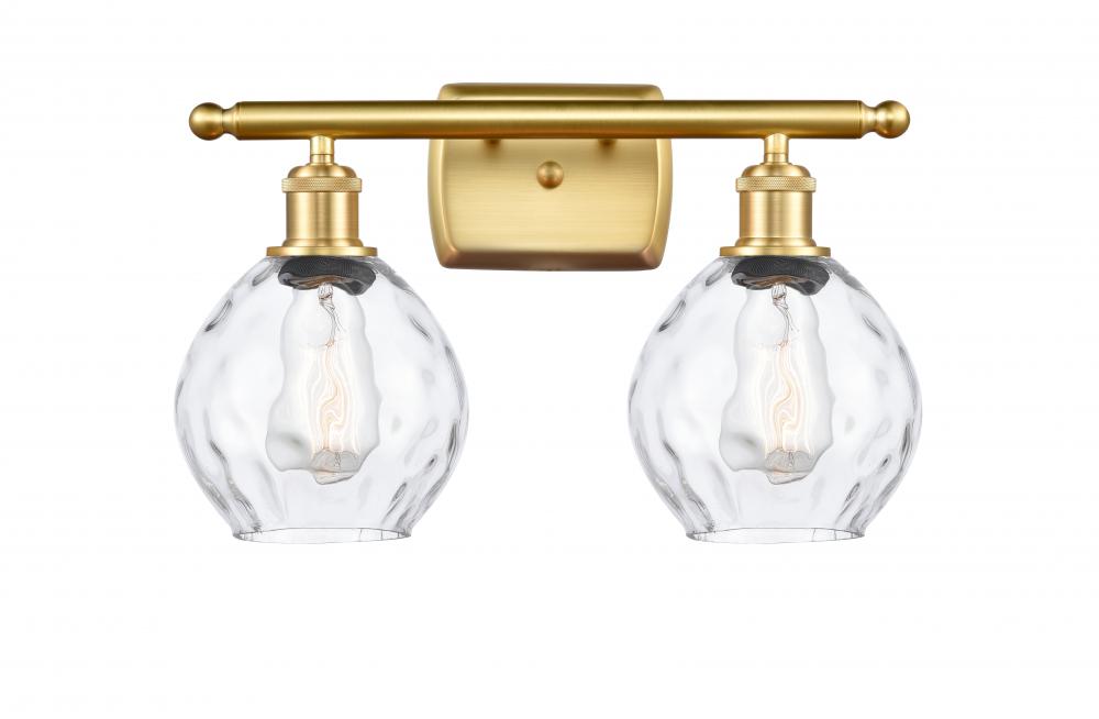 Waverly - 2 Light - 16 inch - Satin Gold - Bath Vanity Light