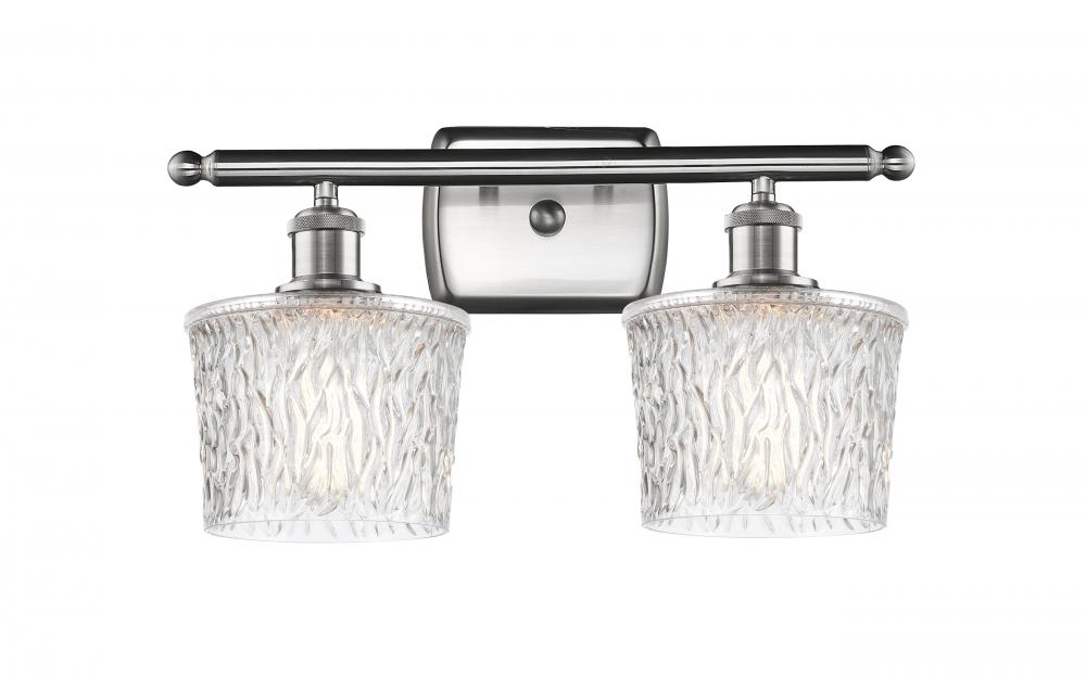 Niagara - 2 Light - 17 inch - Brushed Satin Nickel - Bath Vanity Light