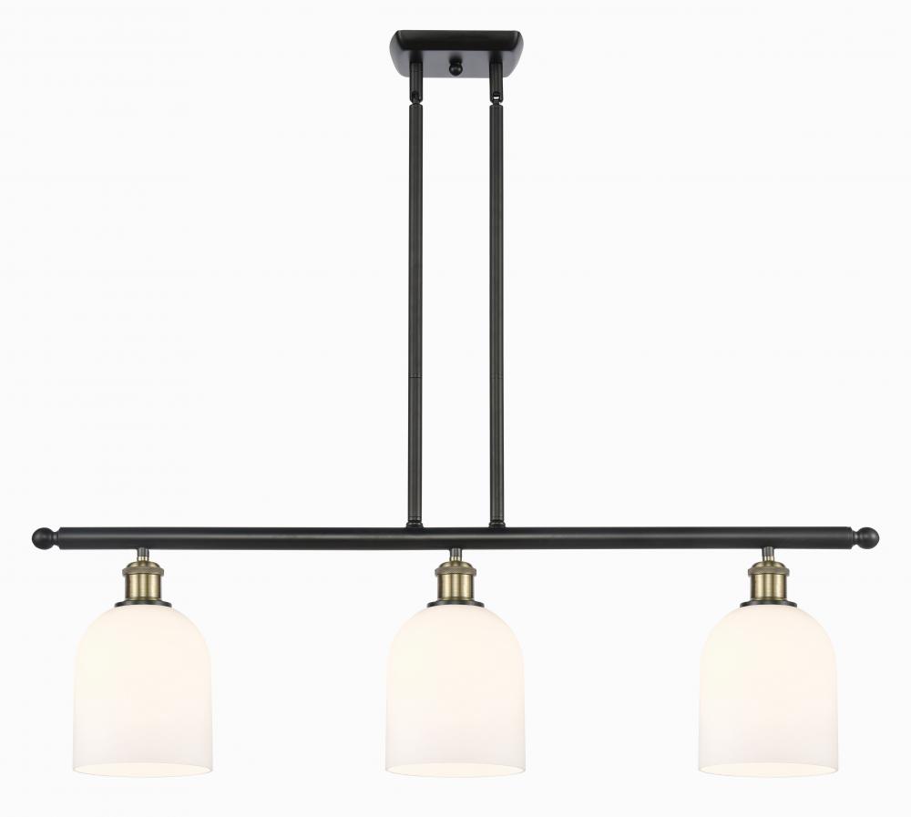 Bella - 3 Light - 36 inch - Black Antique Brass - Cord hung - Island Light