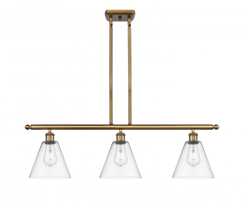 Berkshire - 3 Light - 36 inch - Brushed Brass - Cord hung - Island Light