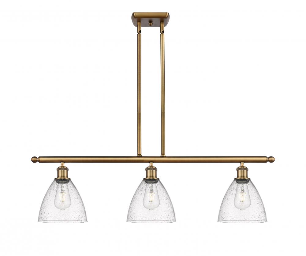 Bristol - 3 Light - 36 inch - Brushed Brass - Cord hung - Island Light