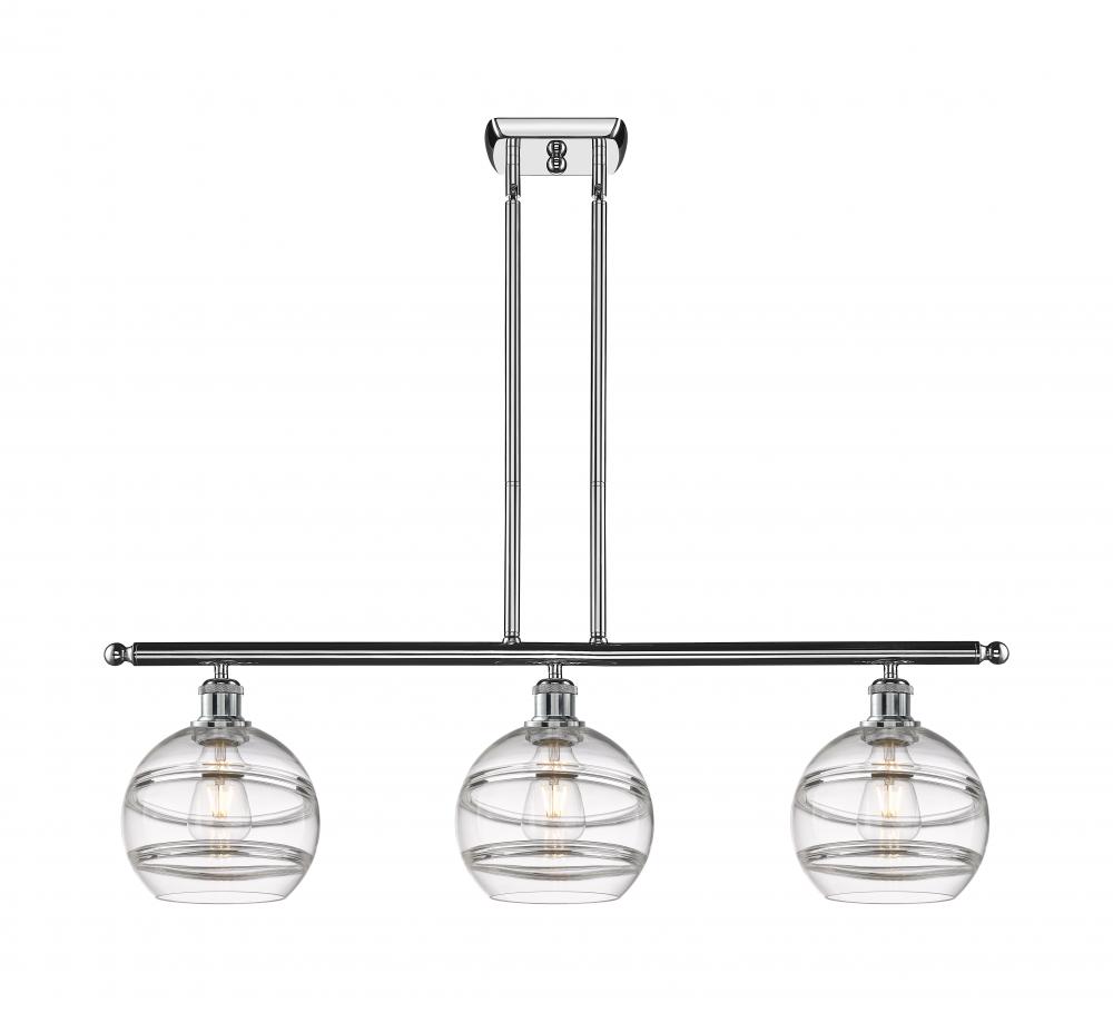 Rochester - 3 Light - 36 inch - Polished Chrome - Cord hung - Island Light