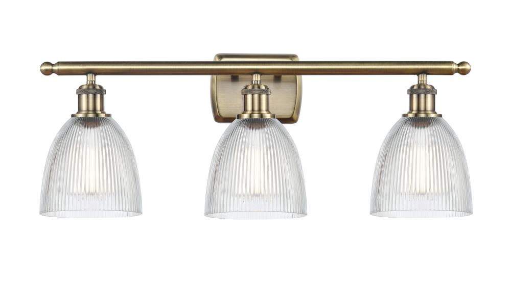 Castile - 3 Light - 26 inch - Antique Brass - Bath Vanity Light