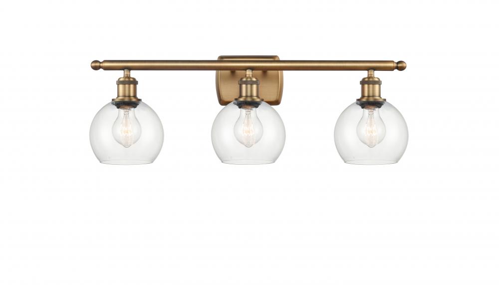 Athens - 3 Light - 26 inch - Brushed Brass - Bath Vanity Light