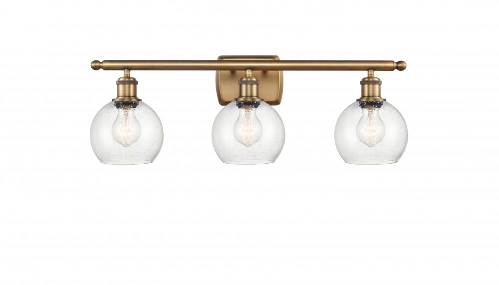 Athens - 3 Light - 26 inch - Brushed Brass - Bath Vanity Light