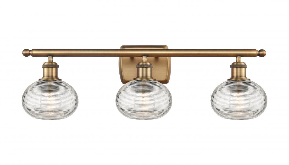 Ithaca - 3 Light - 26 inch - Brushed Brass - Bath Vanity Light