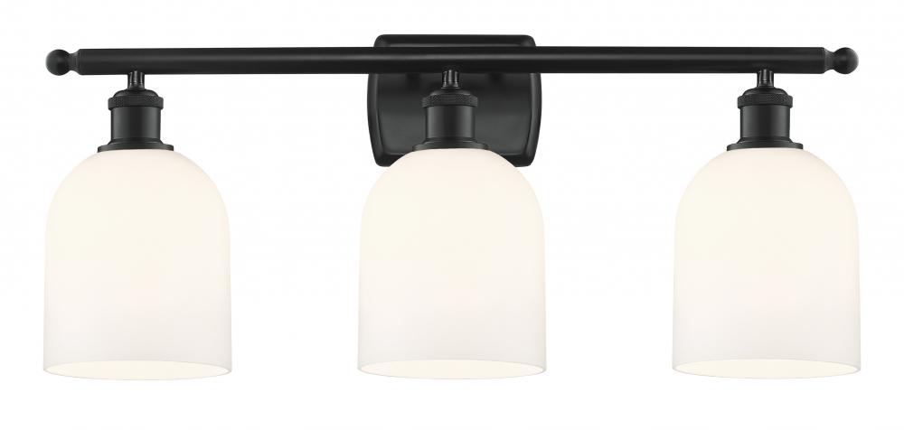 Bella - 3 Light - 26 inch - Matte Black - Bath Vanity Light