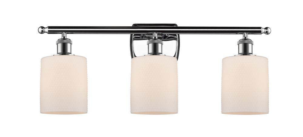 Cobbleskill - 3 Light - 25 inch - Polished Chrome - Bath Vanity Light