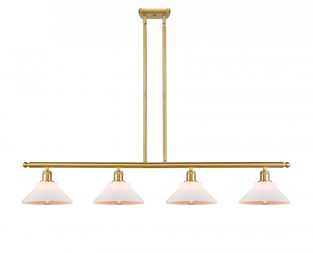 Orwell - 4 Light - 48 inch - Satin Gold - Cord hung - Island Light