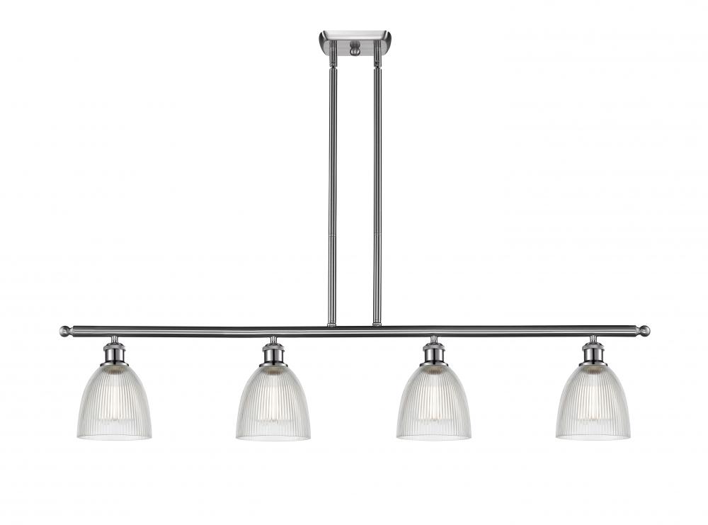 Castile - 4 Light - 48 inch - Brushed Satin Nickel - Cord hung - Island Light