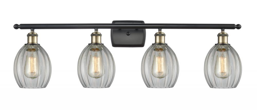 Eaton - 4 Light - 36 inch - Black Antique Brass - Bath Vanity Light